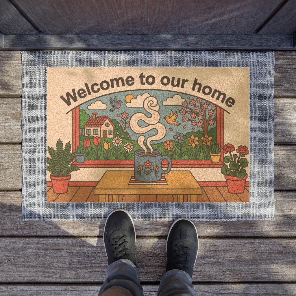 Pop Art Cozy Spring Coffee Welcome Art