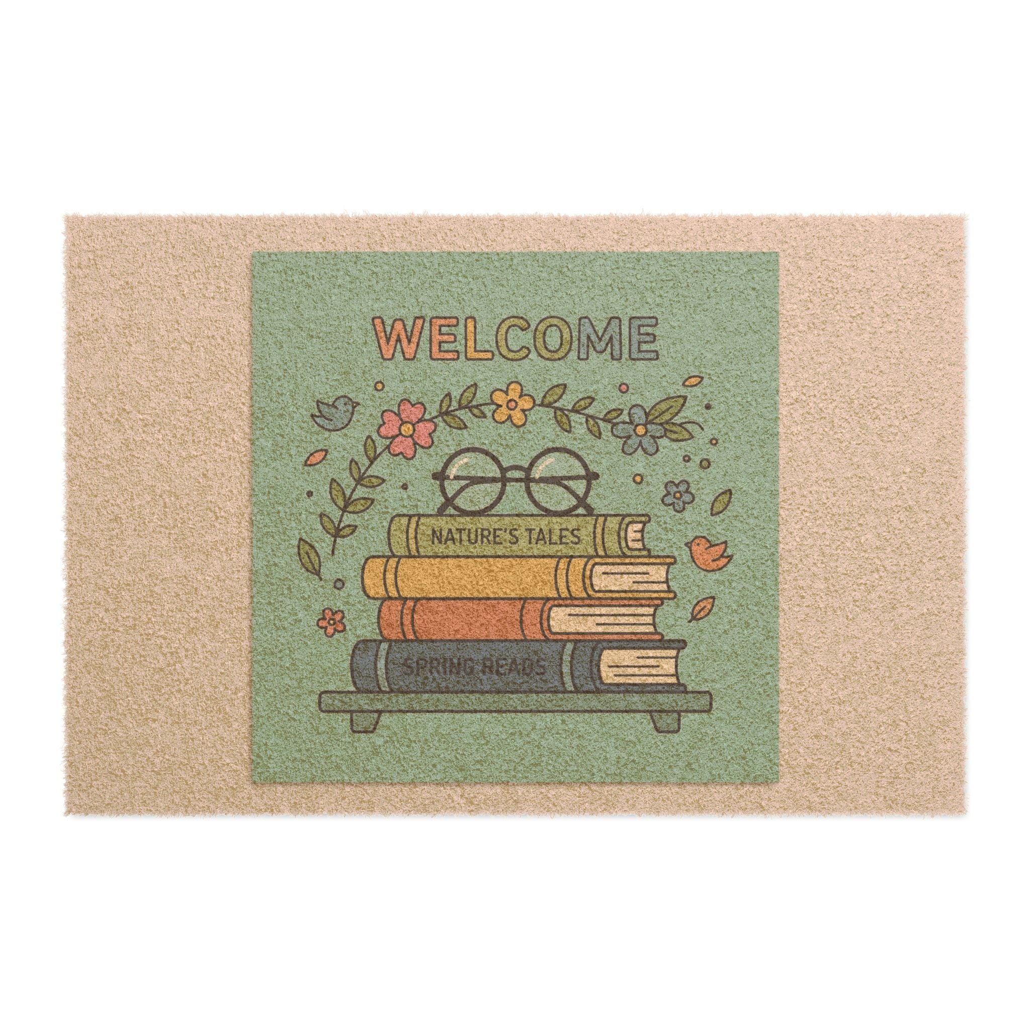 Spring Bookworm Welcome Art Print