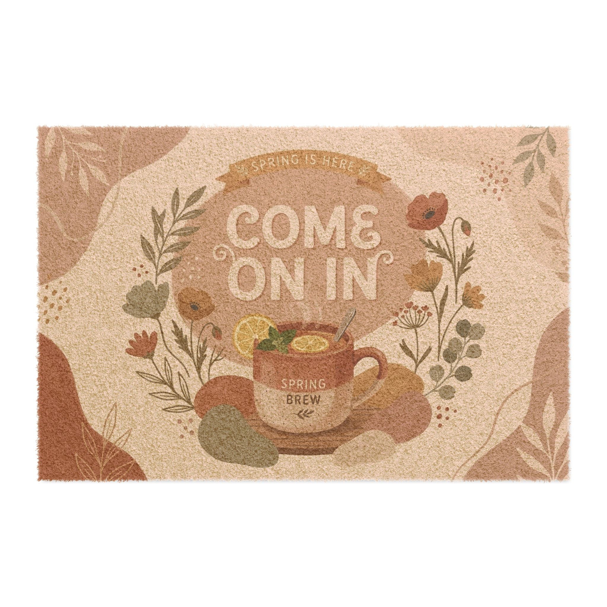 Boho Botanical Spring Brew Welcome Art