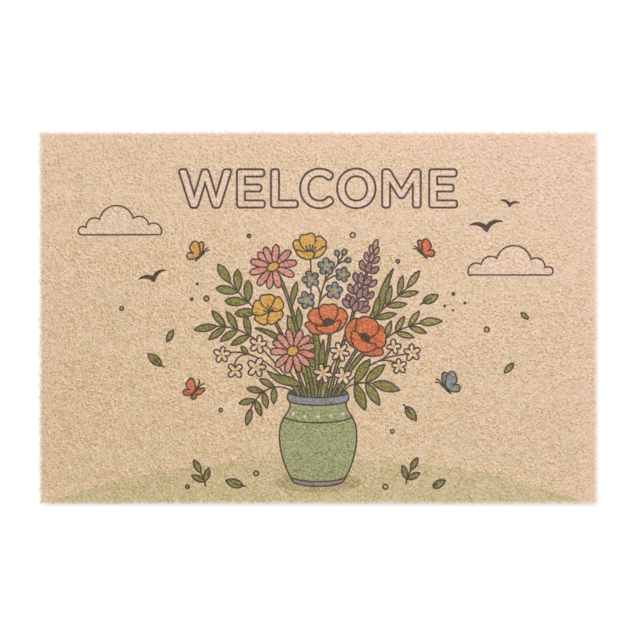 Spring Wildflowers Welcome Sign