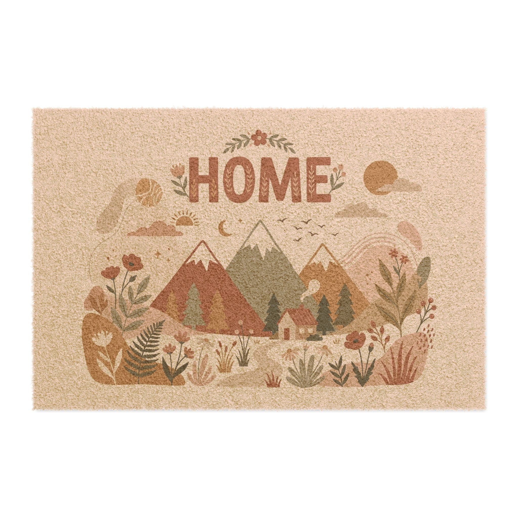 Earthy Boho Mountain Home Wall Art