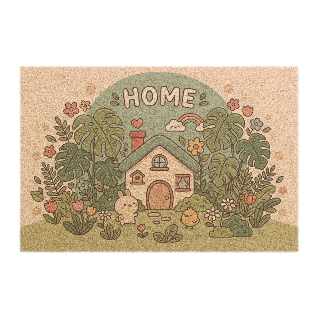Kawaii Cozy Spring Garden Sweet Home Doormat