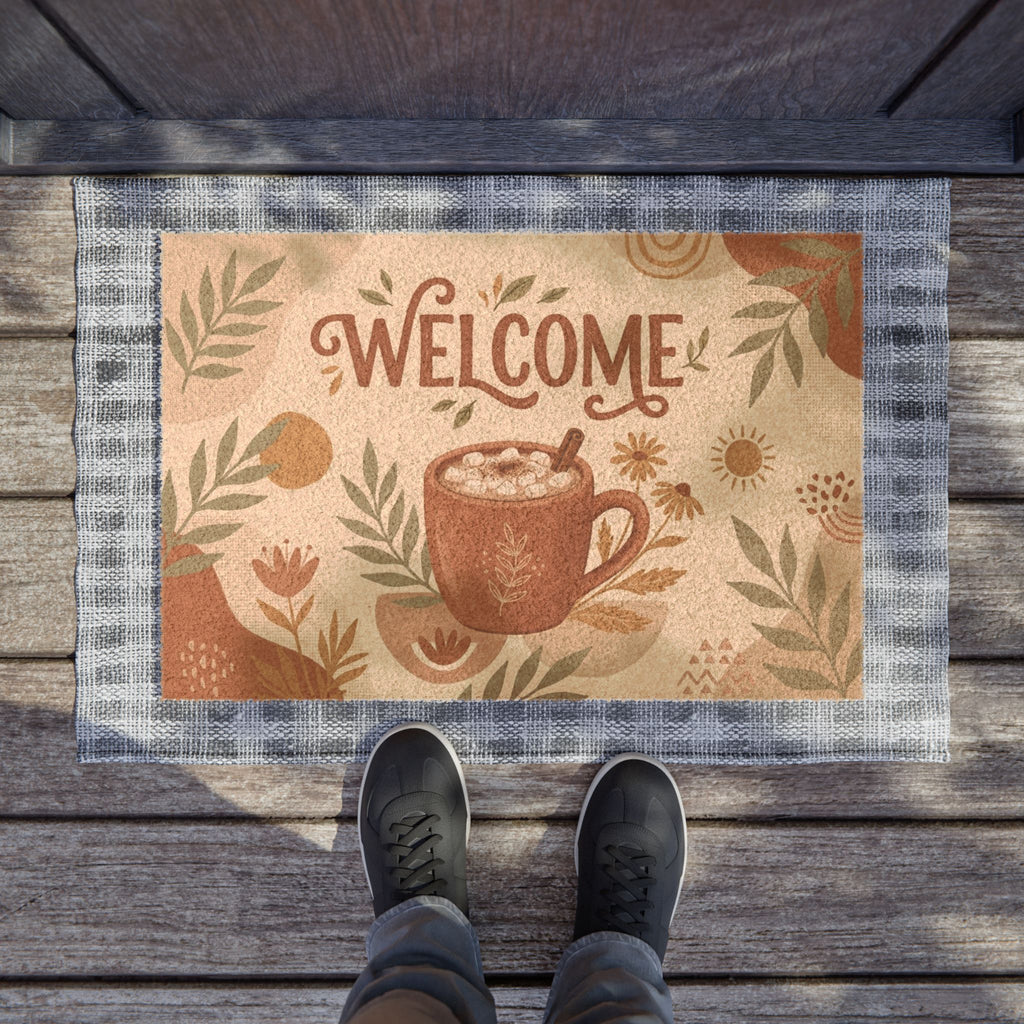 Cozy Boho Botanical Cocoa Welcome Art
