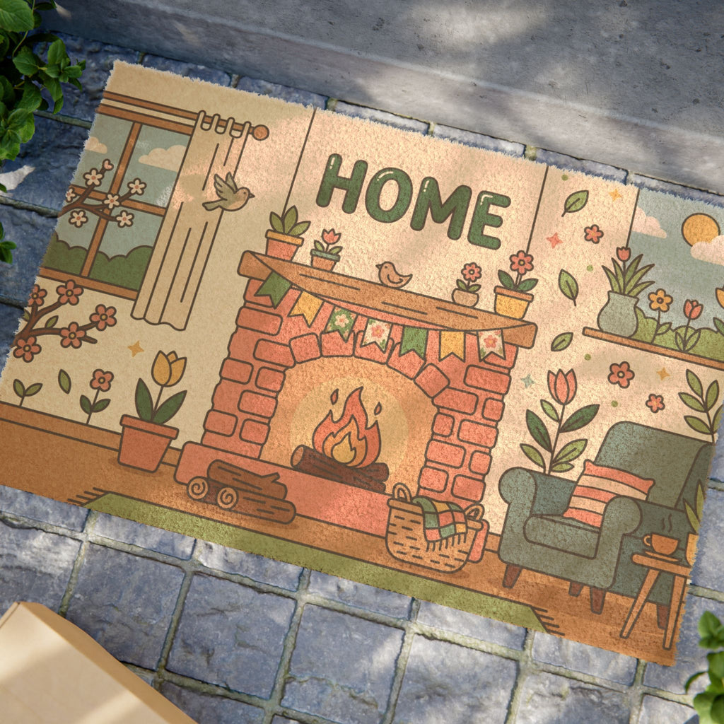 Cozy Springtime Hearthside Art