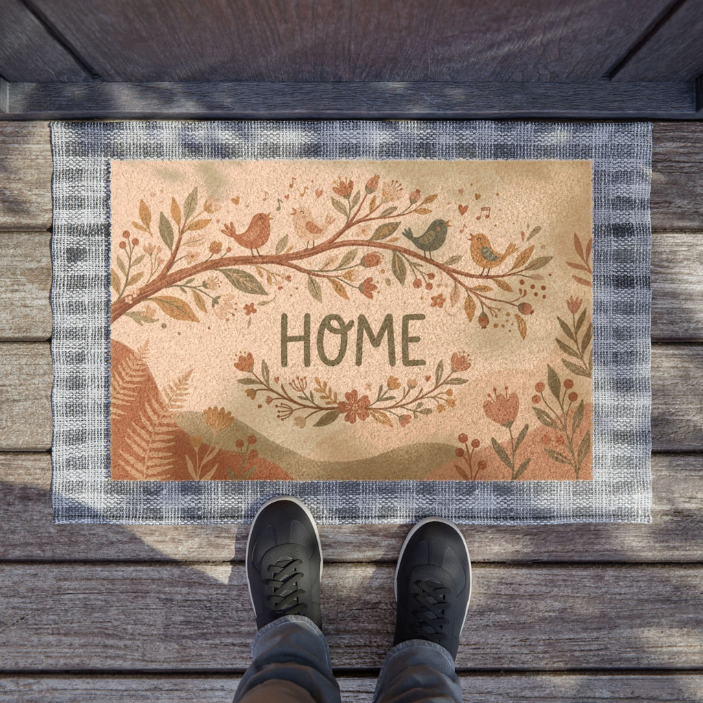 Boho Botanical Singing Birds Home Wall Art