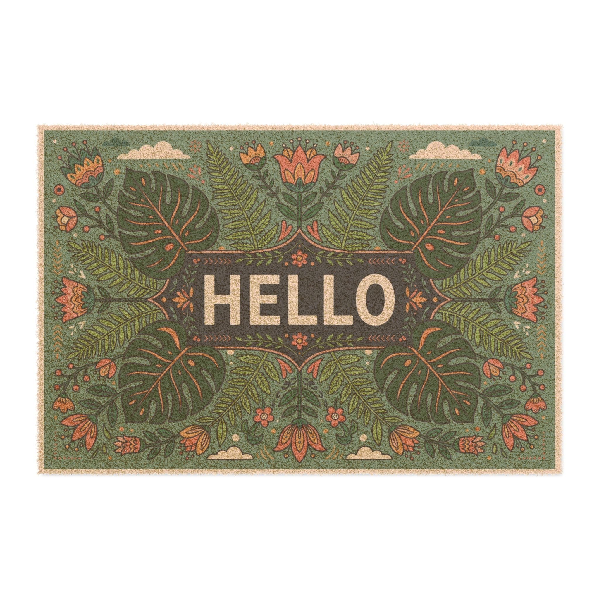 Nordic Botanical Hello Spring Doormat