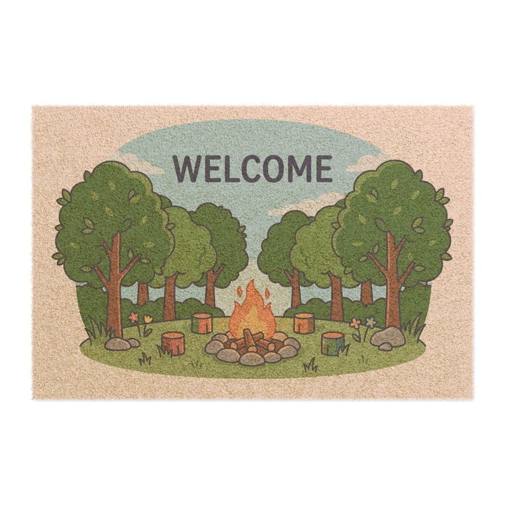 Woodland Campfire Welcome Mat