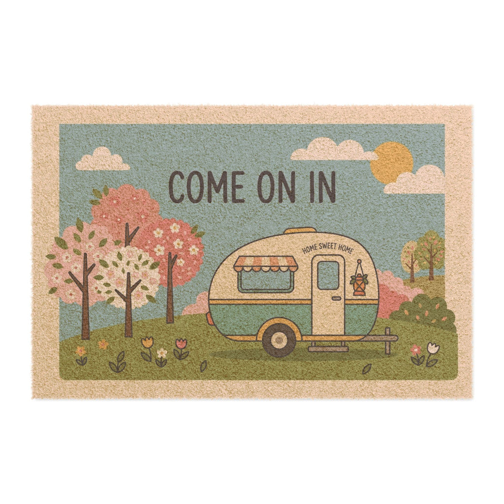 Retro Camper 'Come On In' Welcome Mat