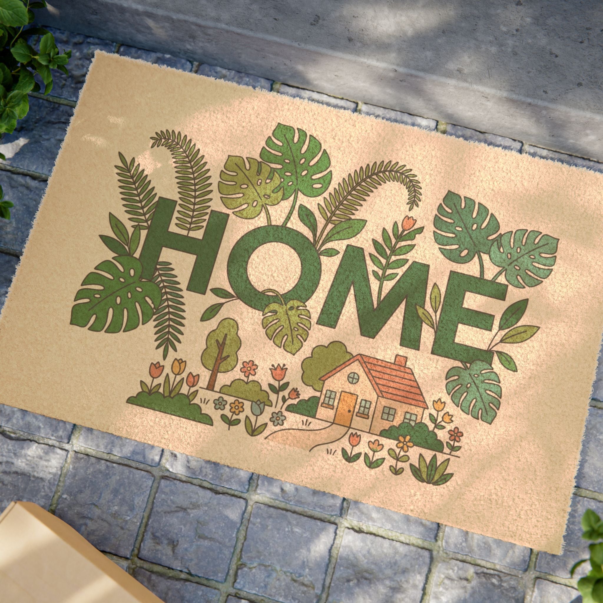 Monstera Meadow Home Art Print