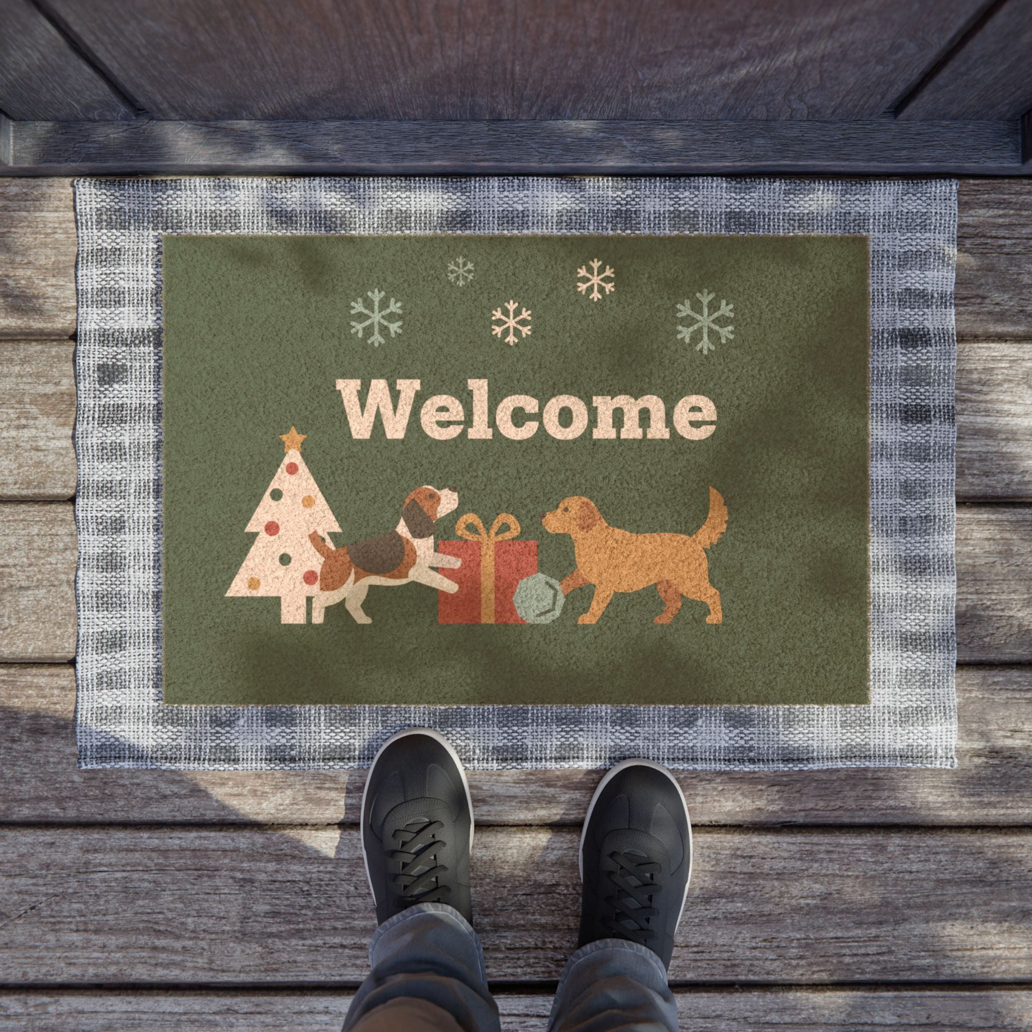 Christmas Dog Morning Serenity