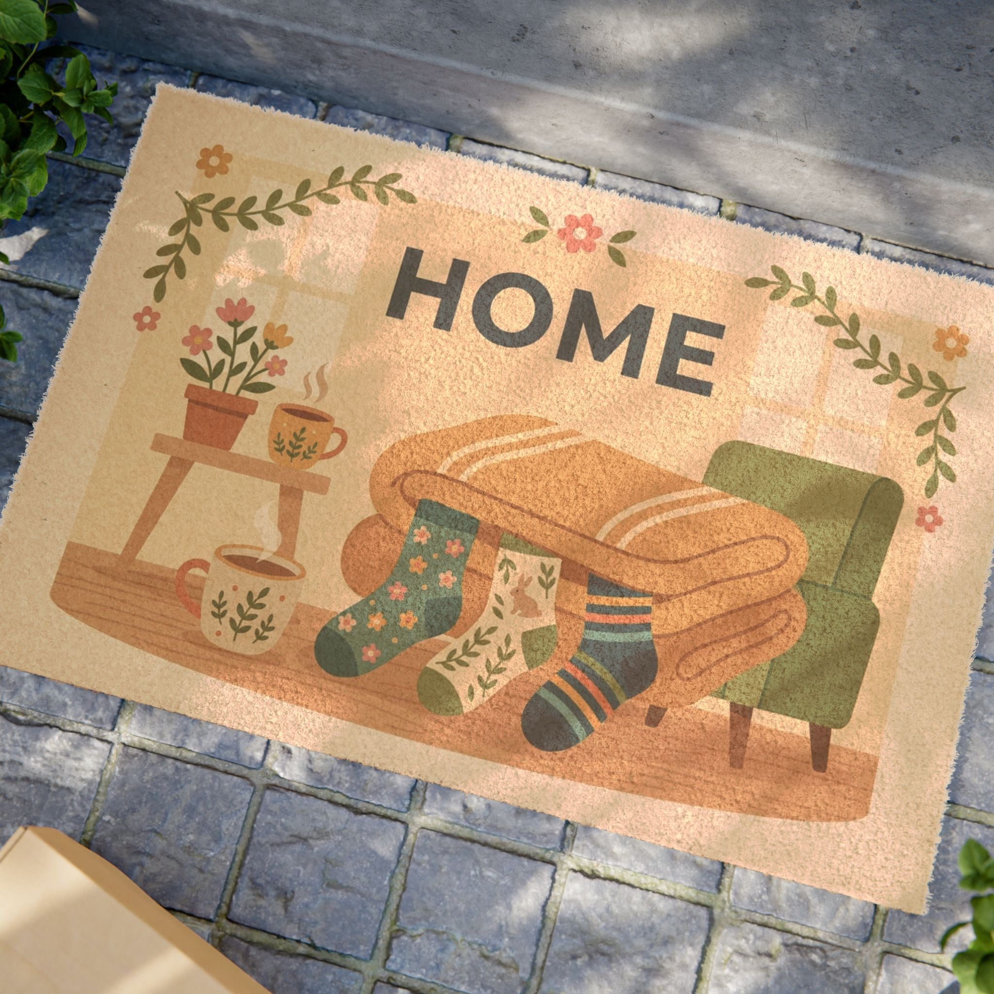 Cozy Spring Snuggle Home Art Print