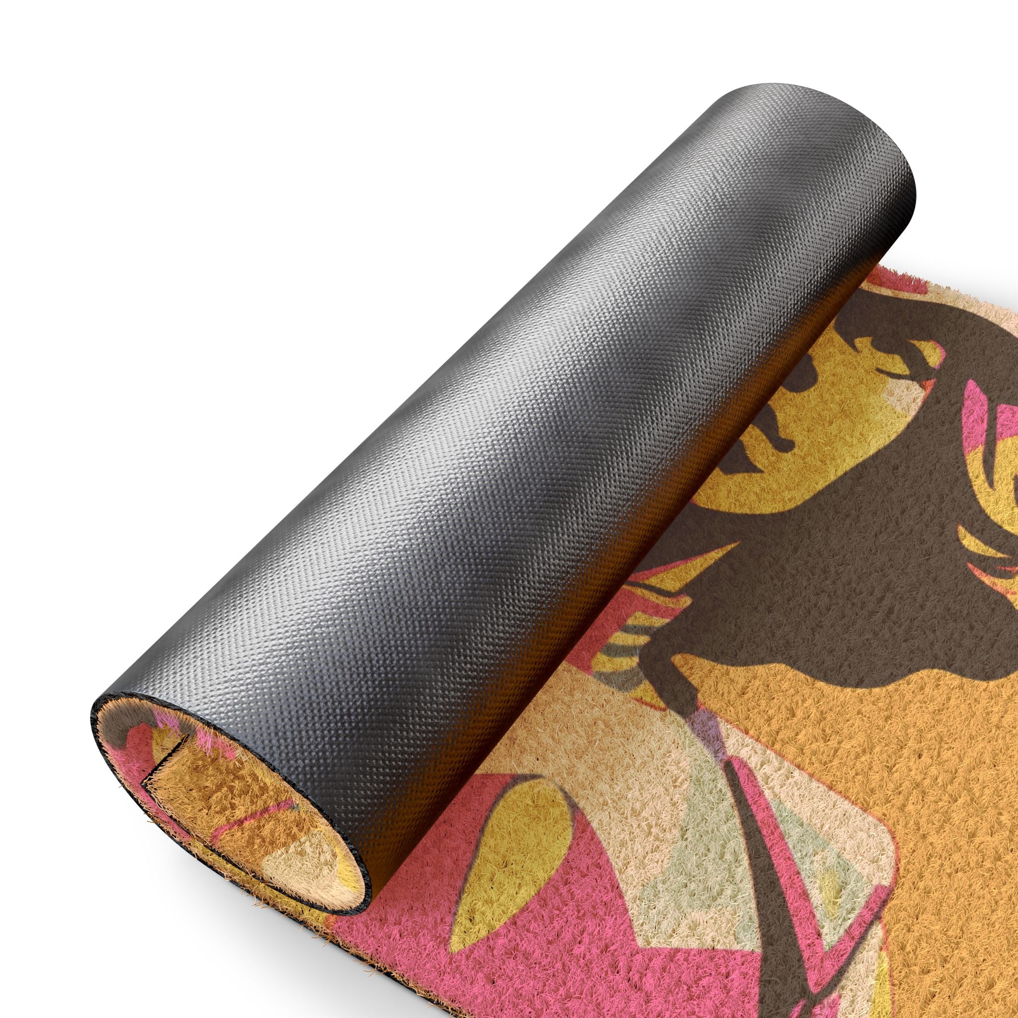 Neon Knight Welcome Mat - Bold Pop Art!