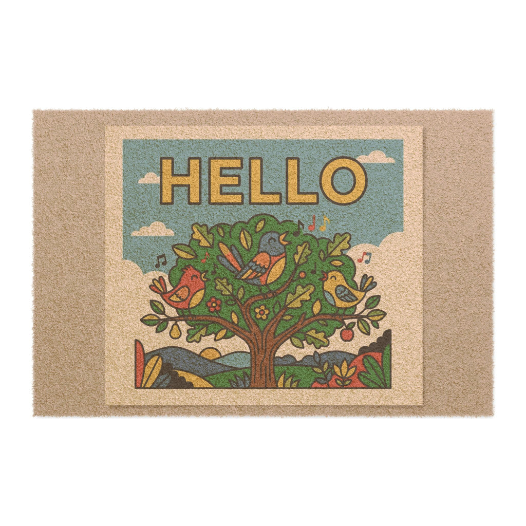 Sunny Pop Art Singing Birds Hello Print