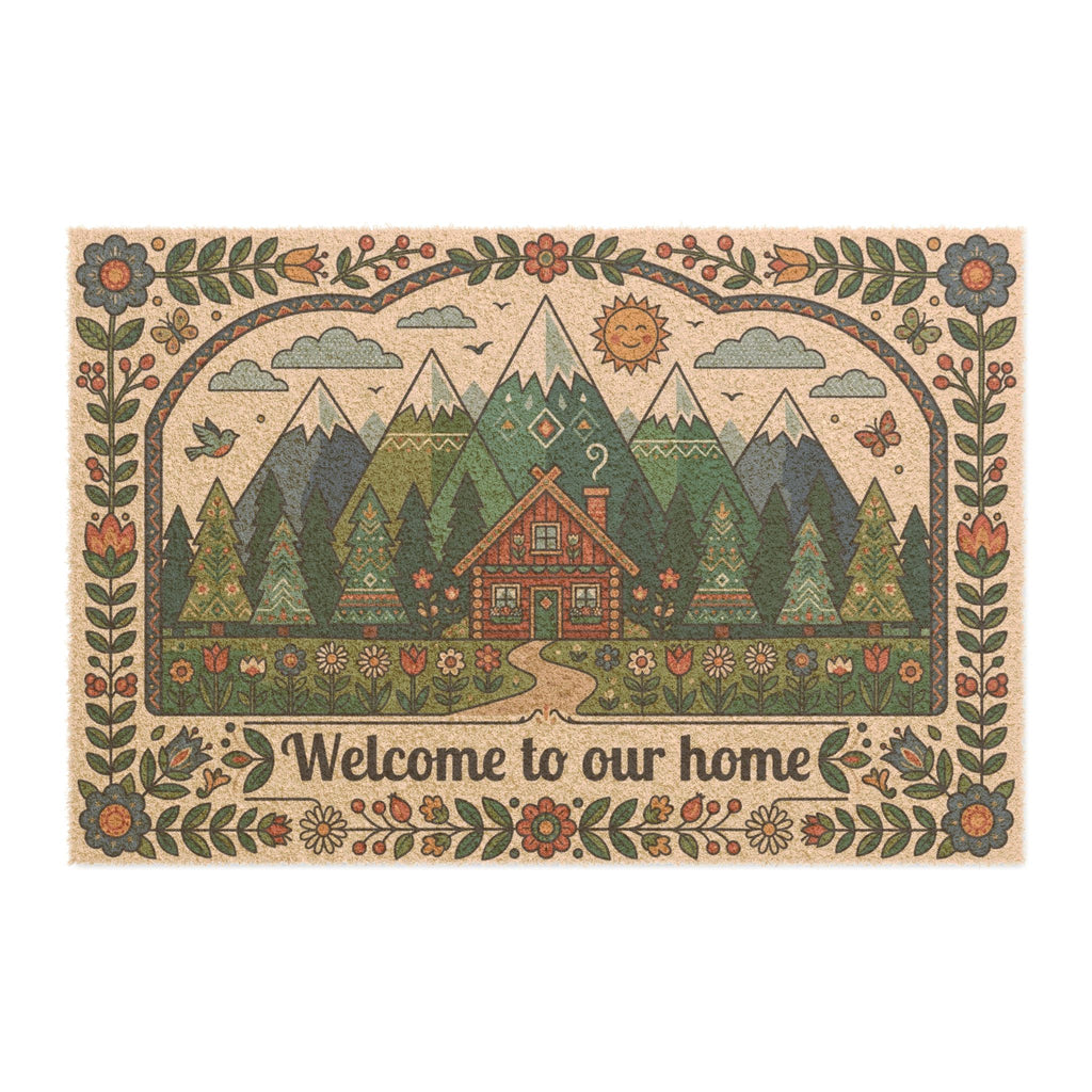 Nordic Peaks & Pines Welcome Home Doormat
