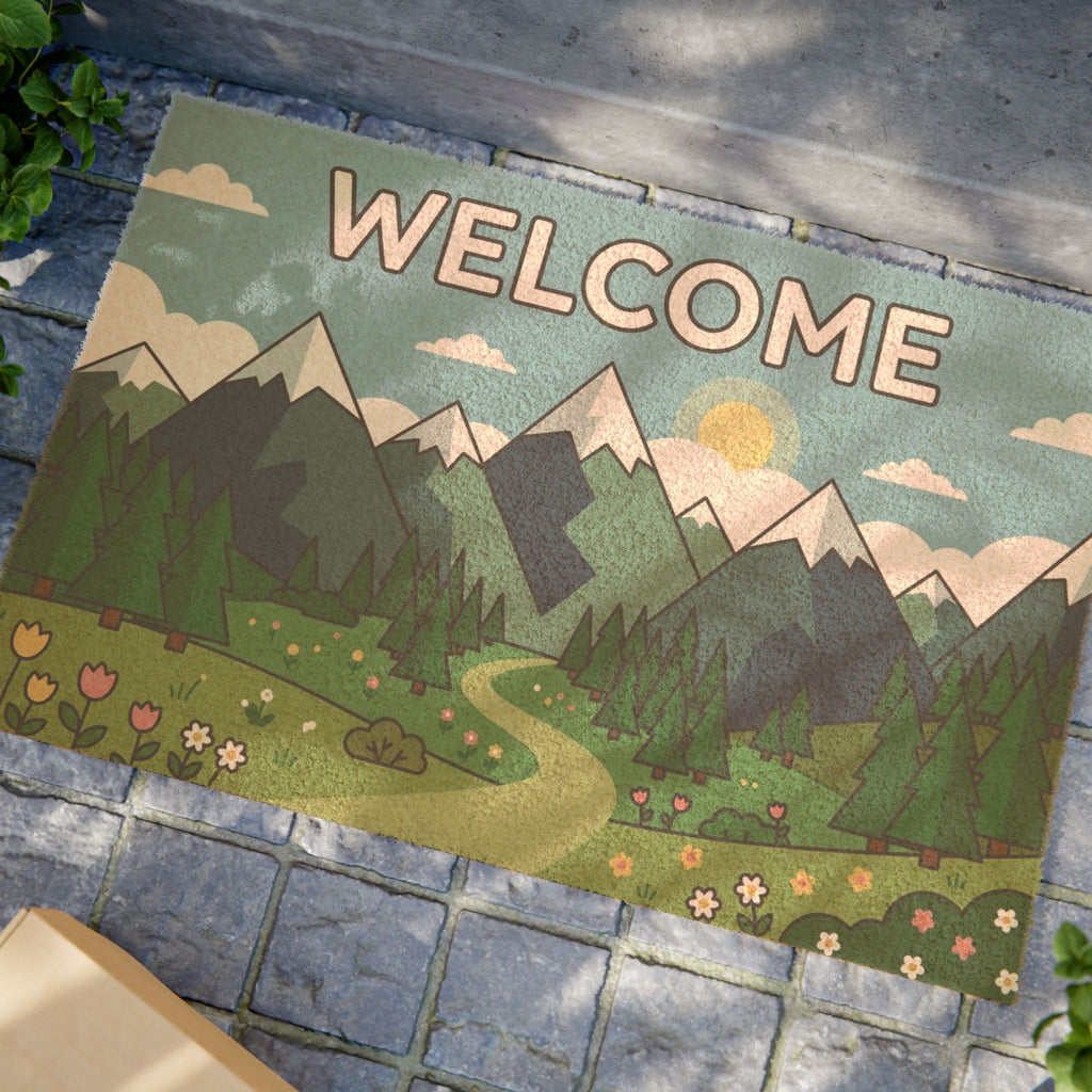 Alpine Spring Welcome Doormat