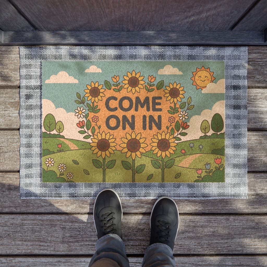 Cheerful Sunflower Welcome Sign