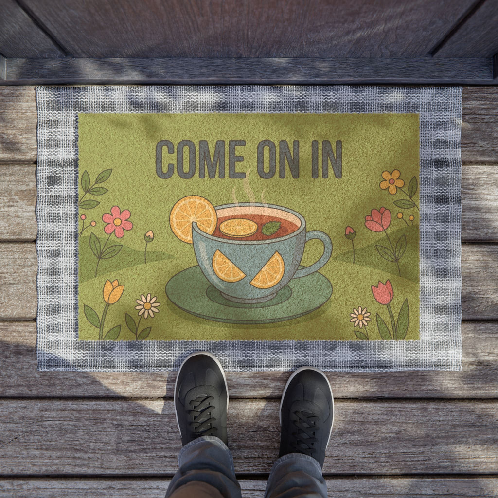 Lemon Tea Welcome Garden Flag