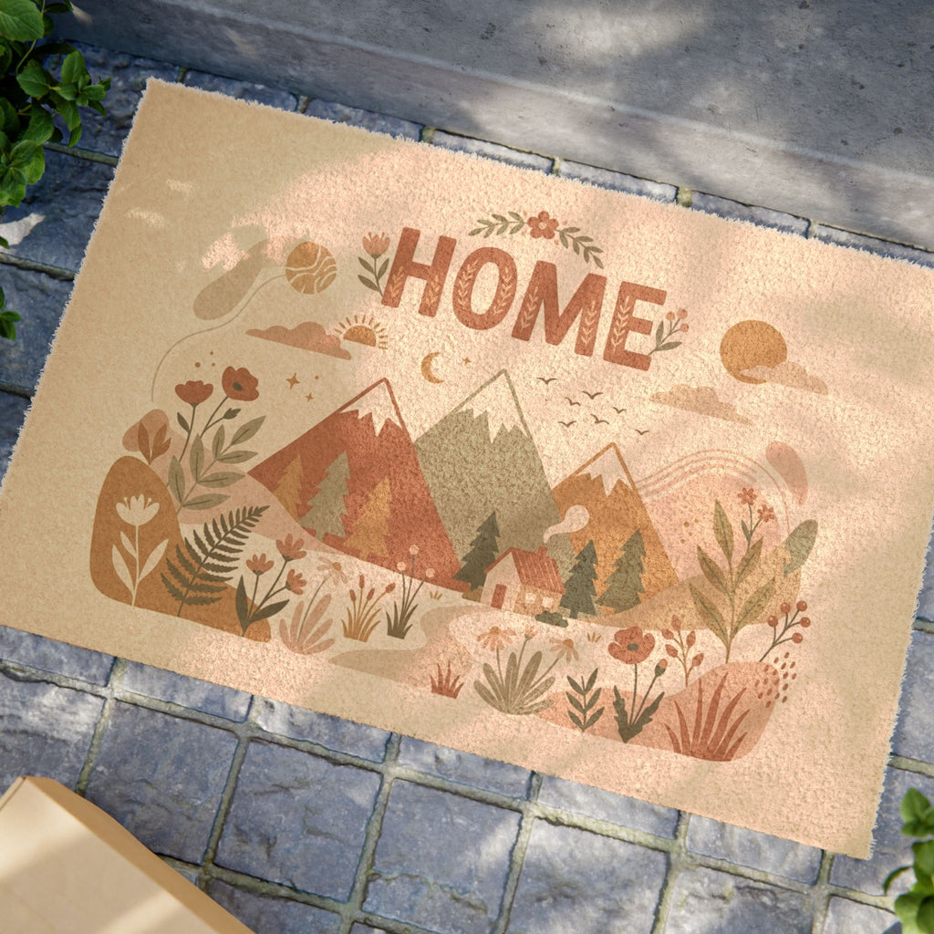 Earthy Boho Mountain Home Wall Art