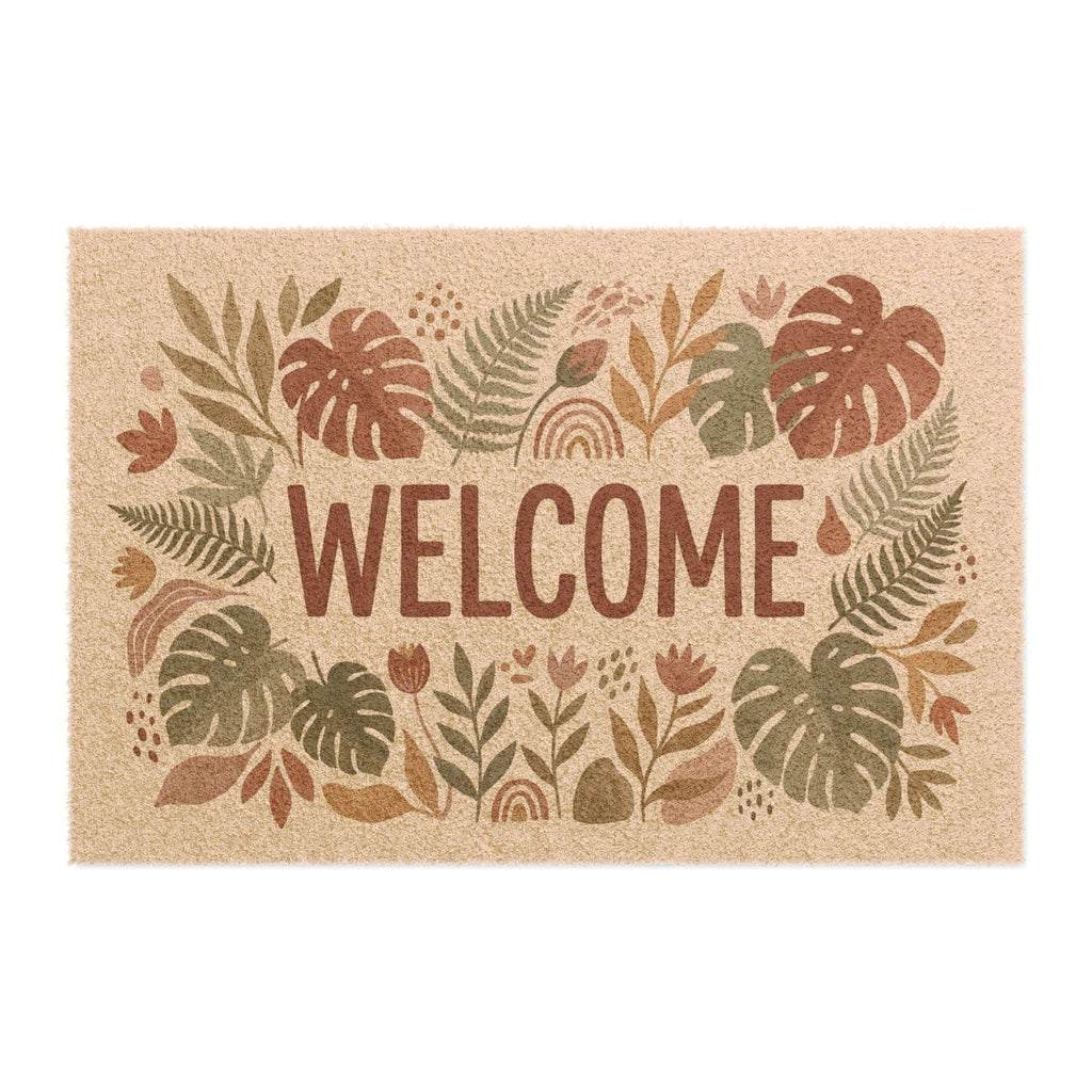 Boho Garden Monstera & Fern Welcome Doormat