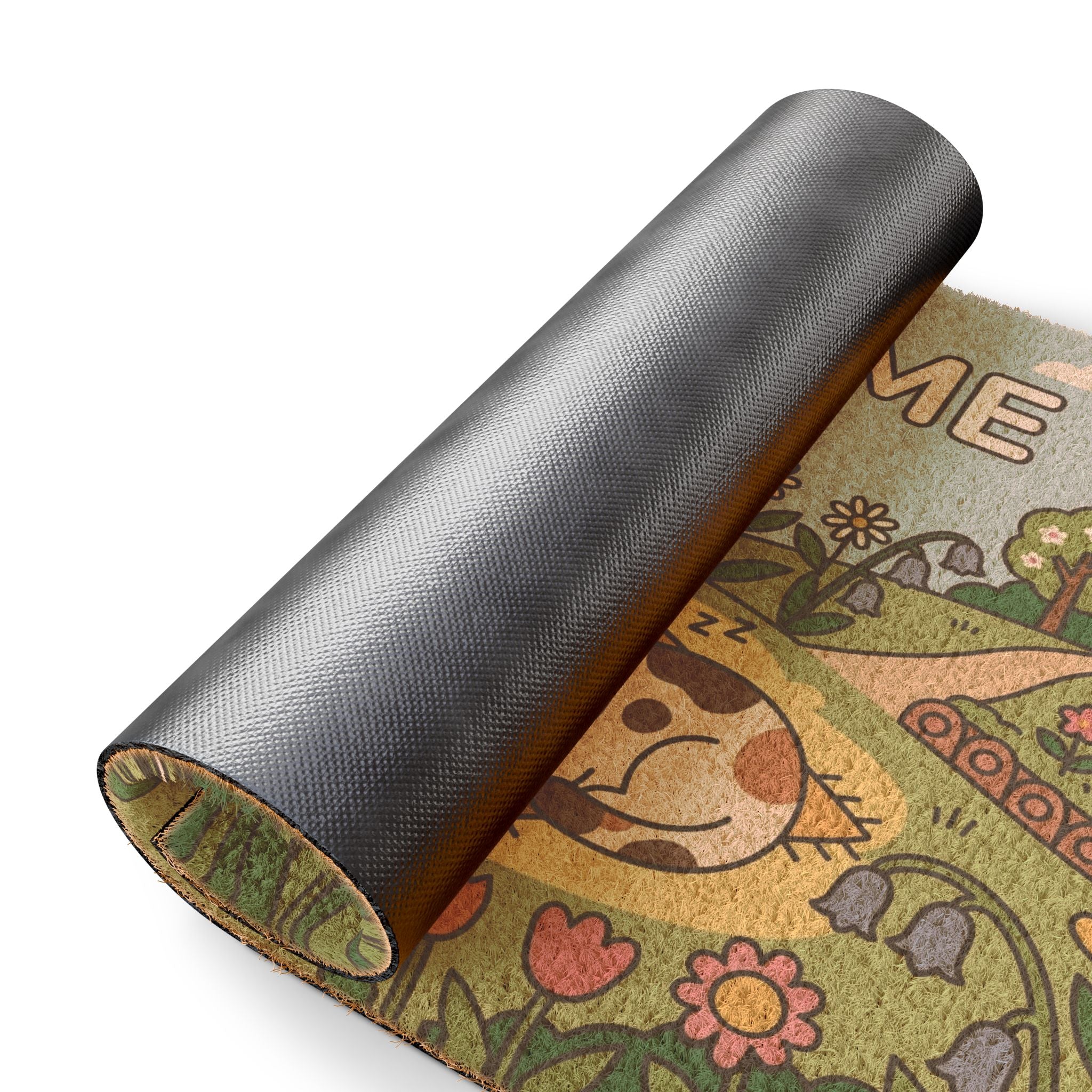 Cozy Garden Kitties Welcome Doormat