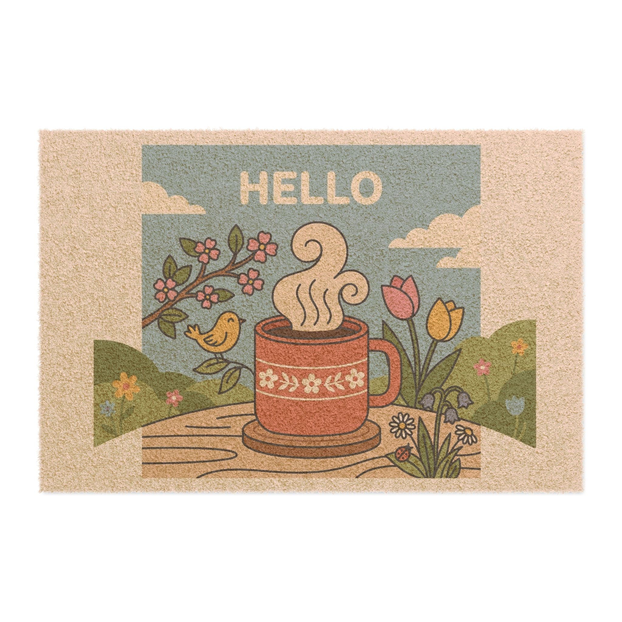 Hello Spring Cozy Mug Wall Art