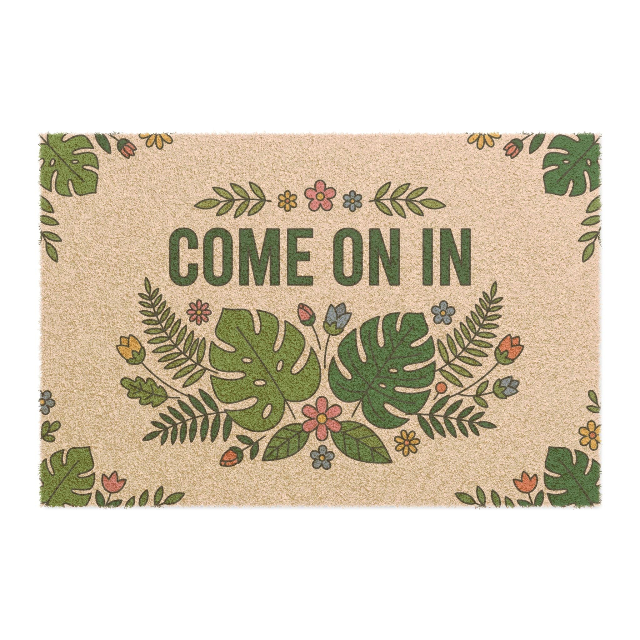 Monstera Meadow Welcome Art