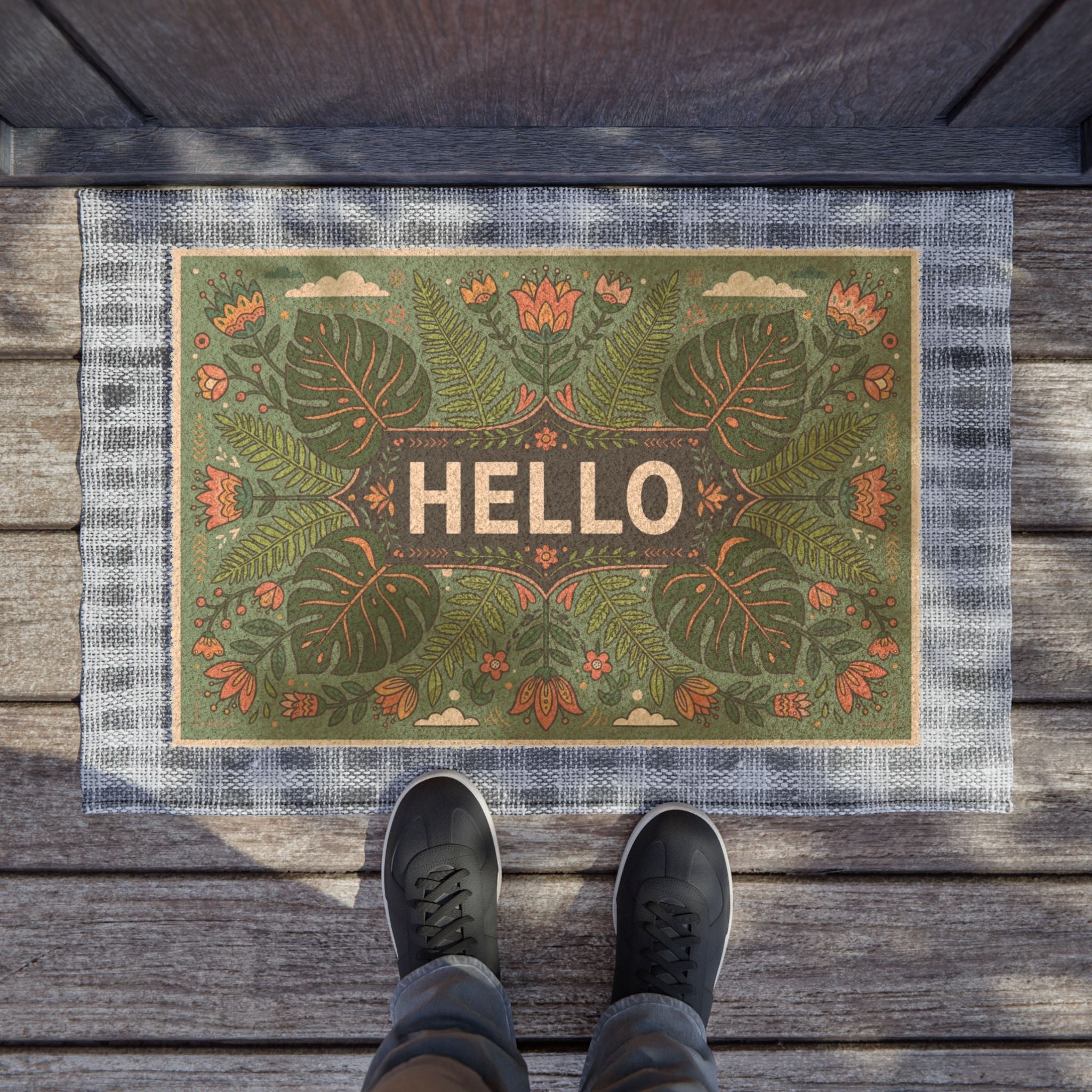 Nordic Botanical Hello Spring Doormat