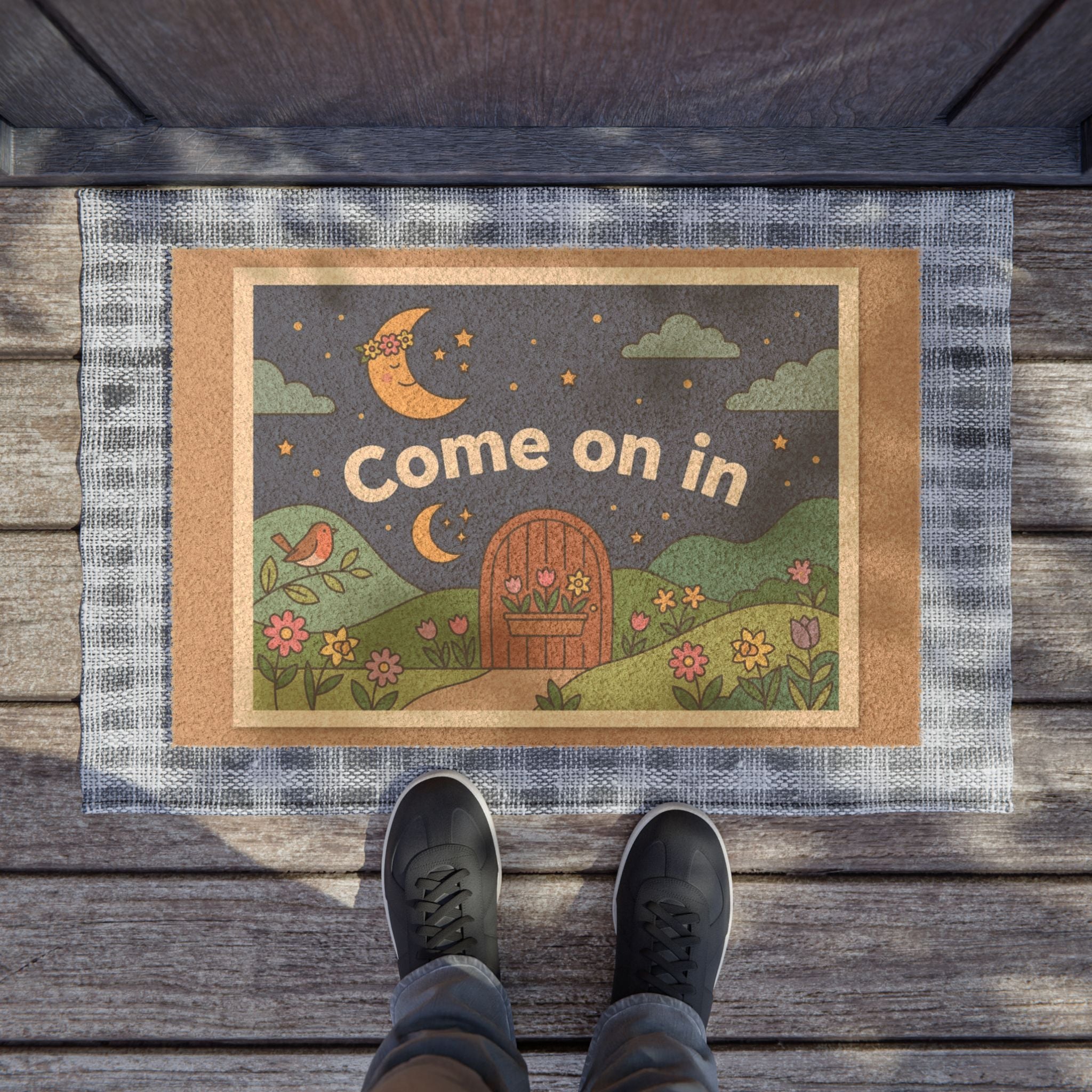 Moonlit Garden Welcome Sign