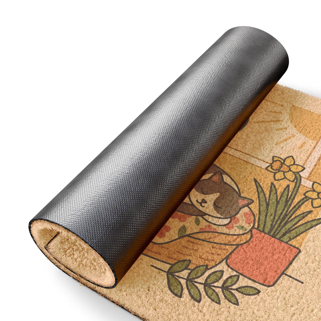 Hello Sunshine Cozy Cats Doormat