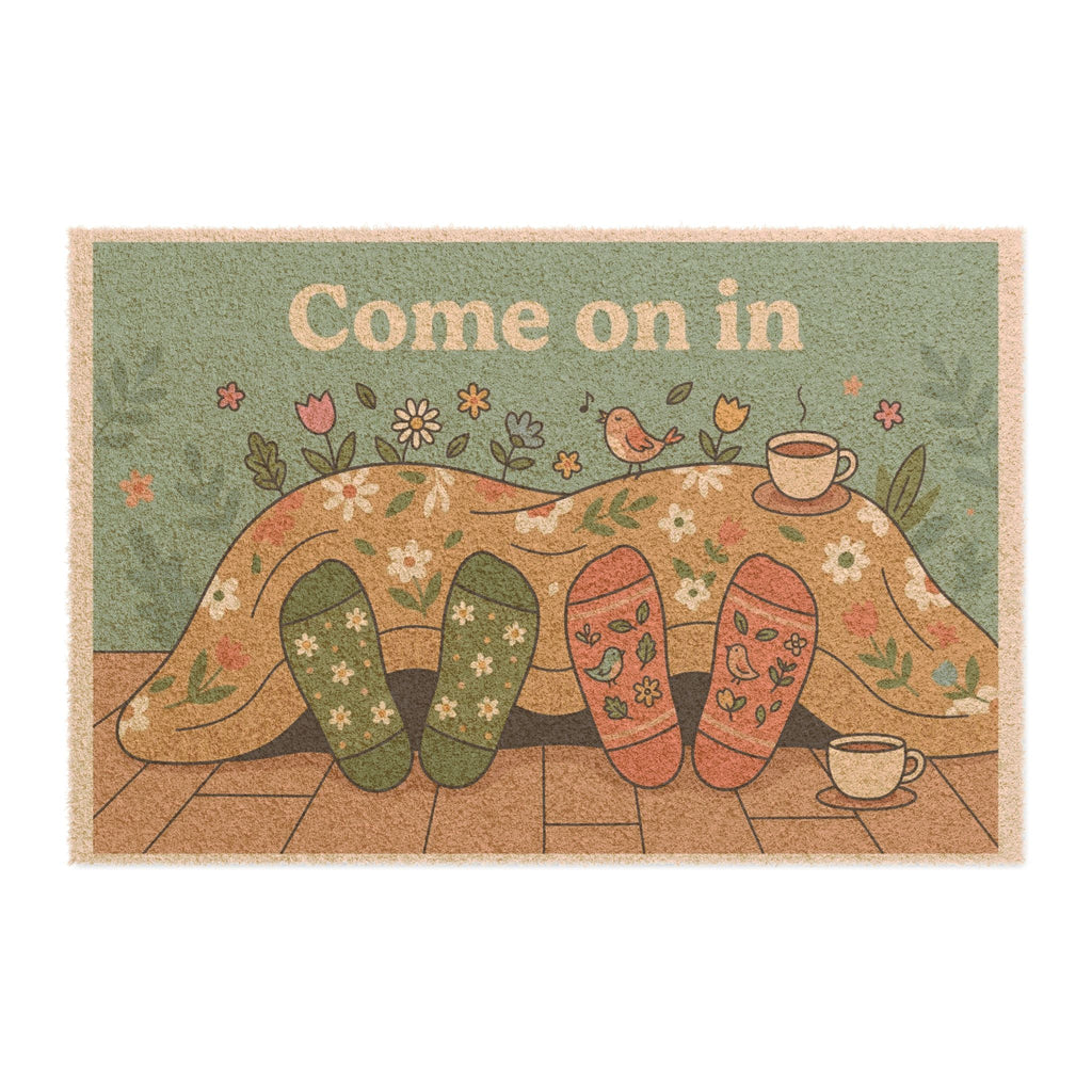 Come On In Cozy Socks Doormat