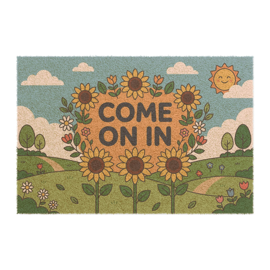 Cheerful Sunflower Welcome Sign