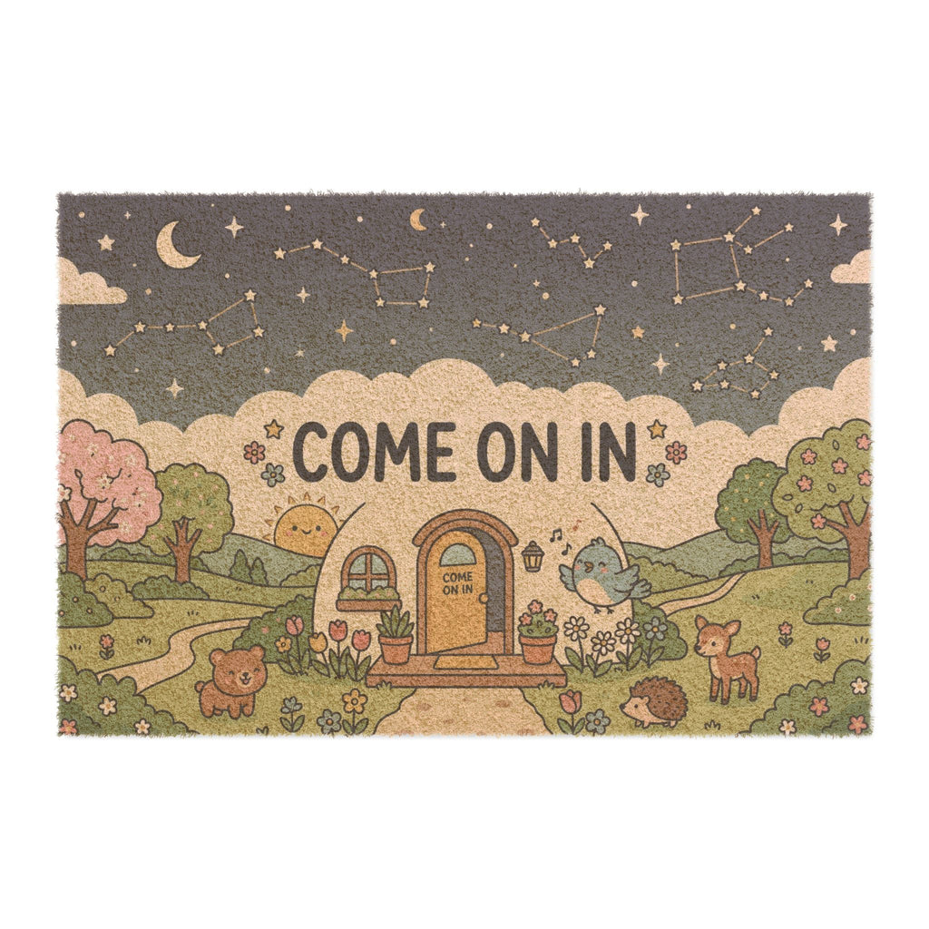 Celestial Spring Forest Friends Welcome Mat