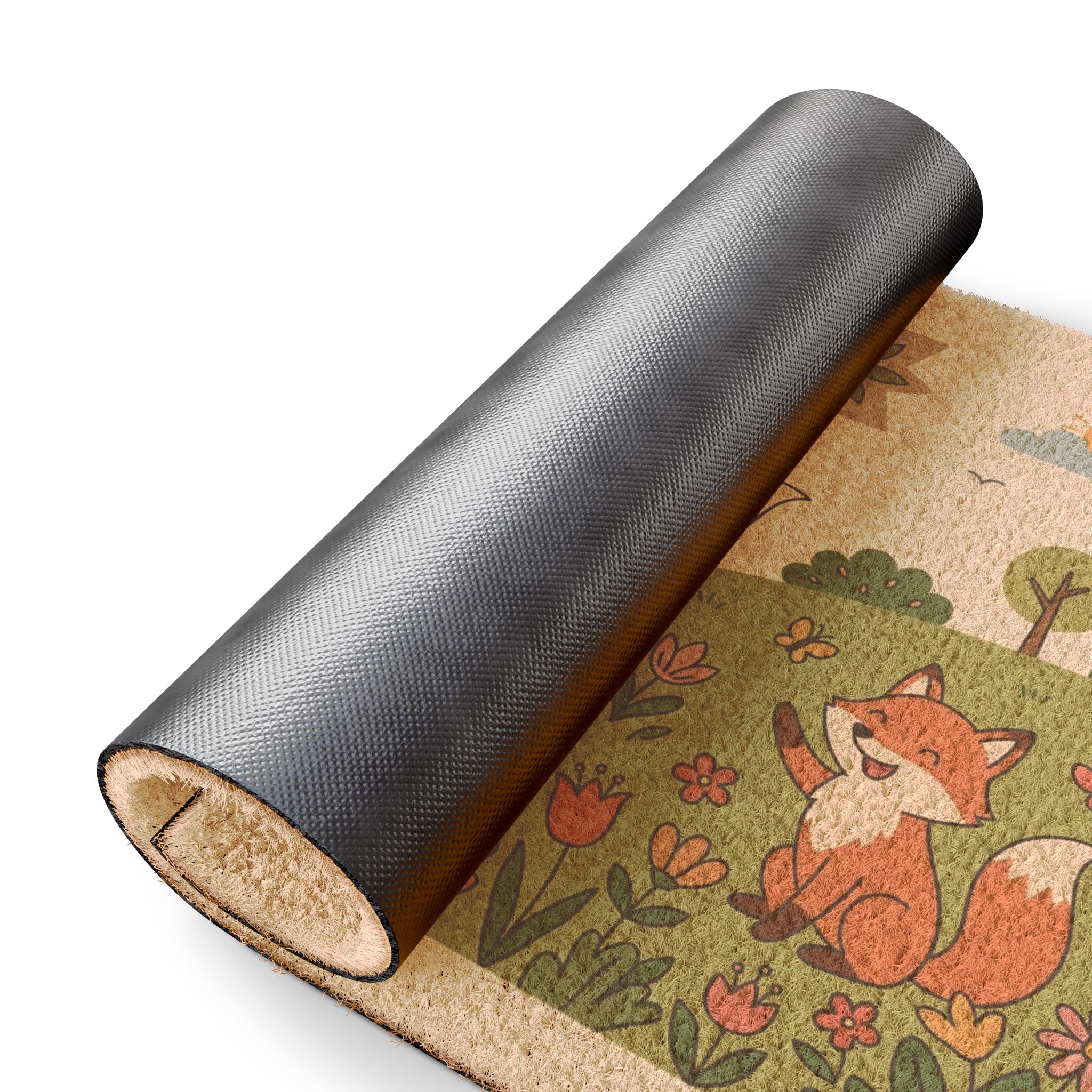 Friendly Foxes Hello Spring Doormat