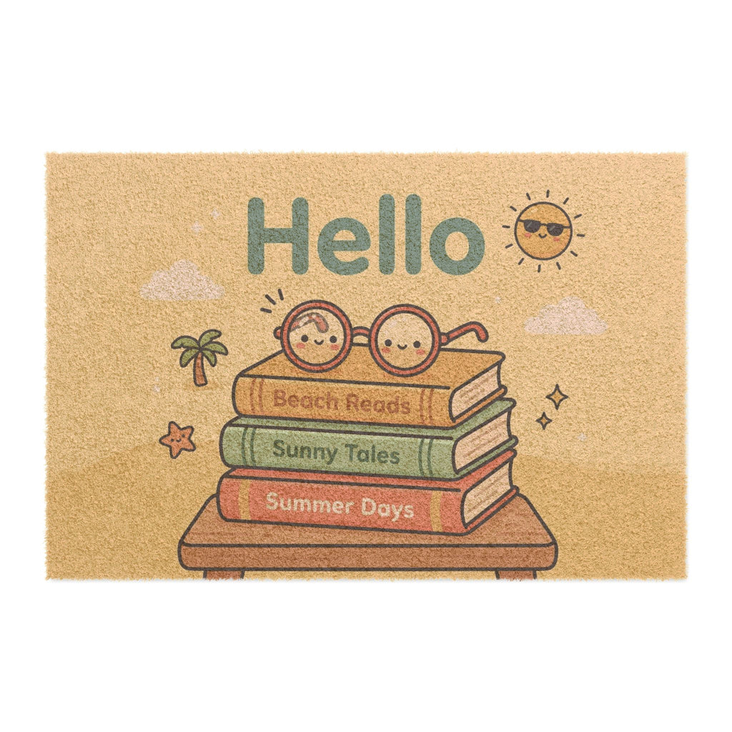 Kawaii Hello Summer Cozy Book Stack Print