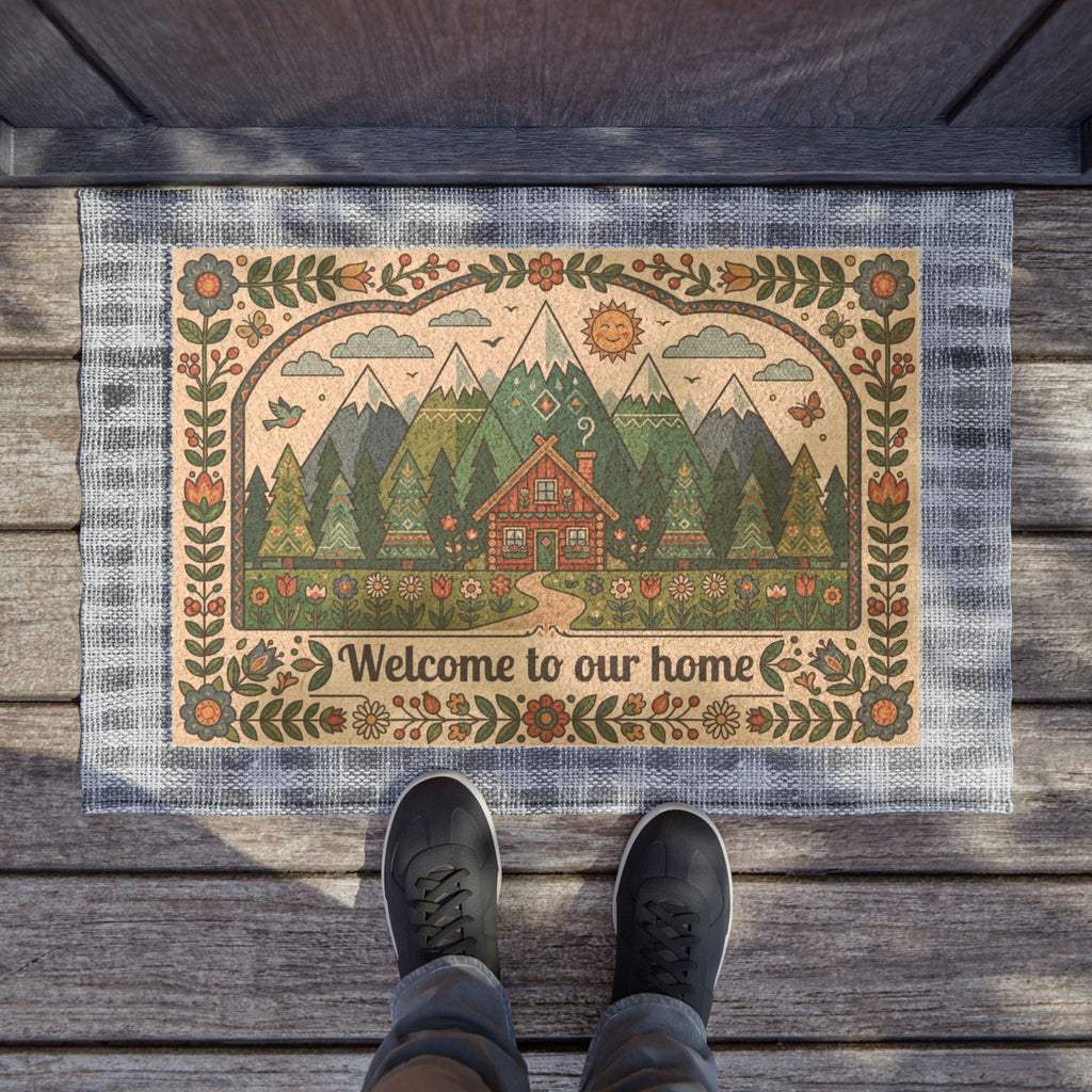 Nordic Peaks & Pines Welcome Home Doormat