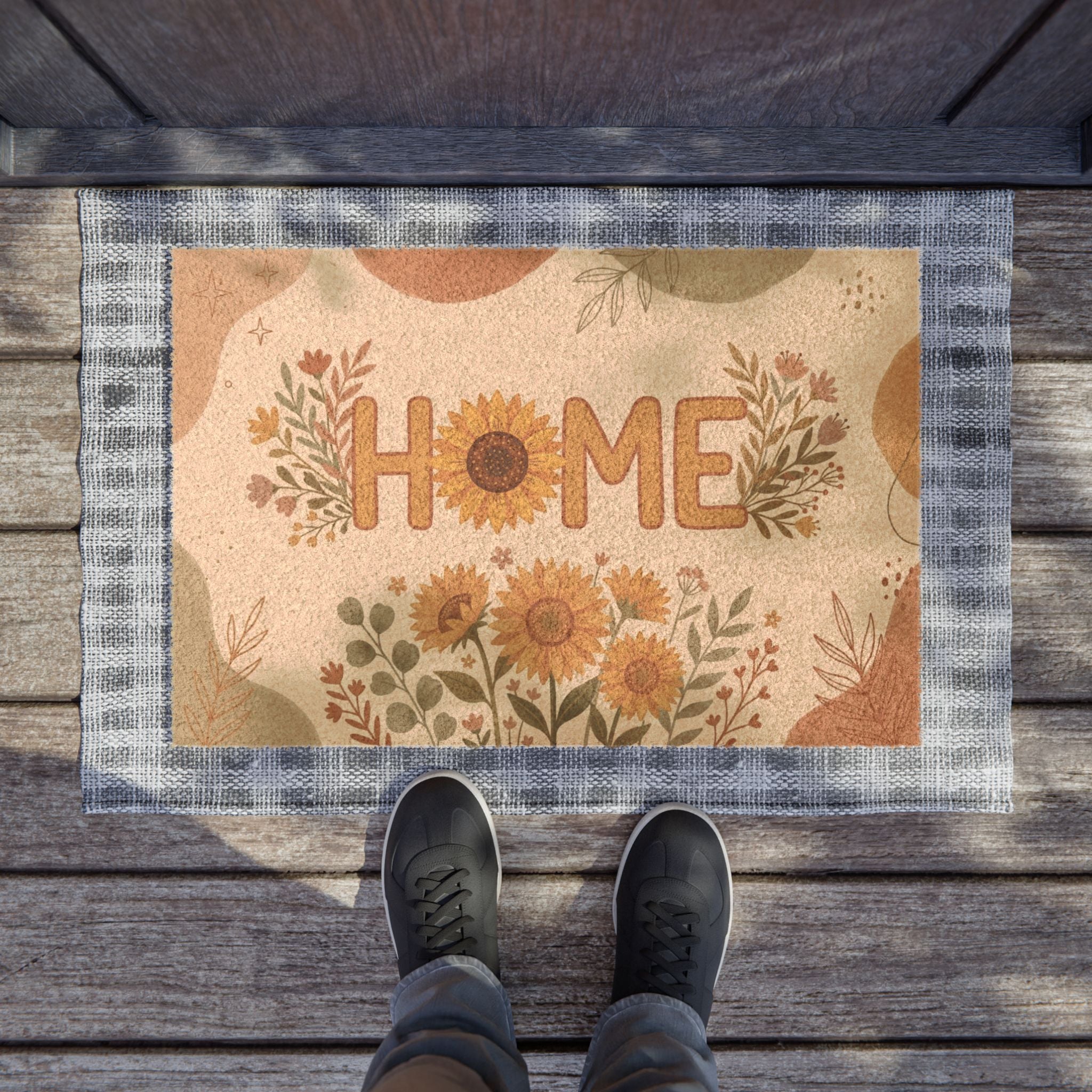 Boho Sunny Sunflower Home Botanical Art