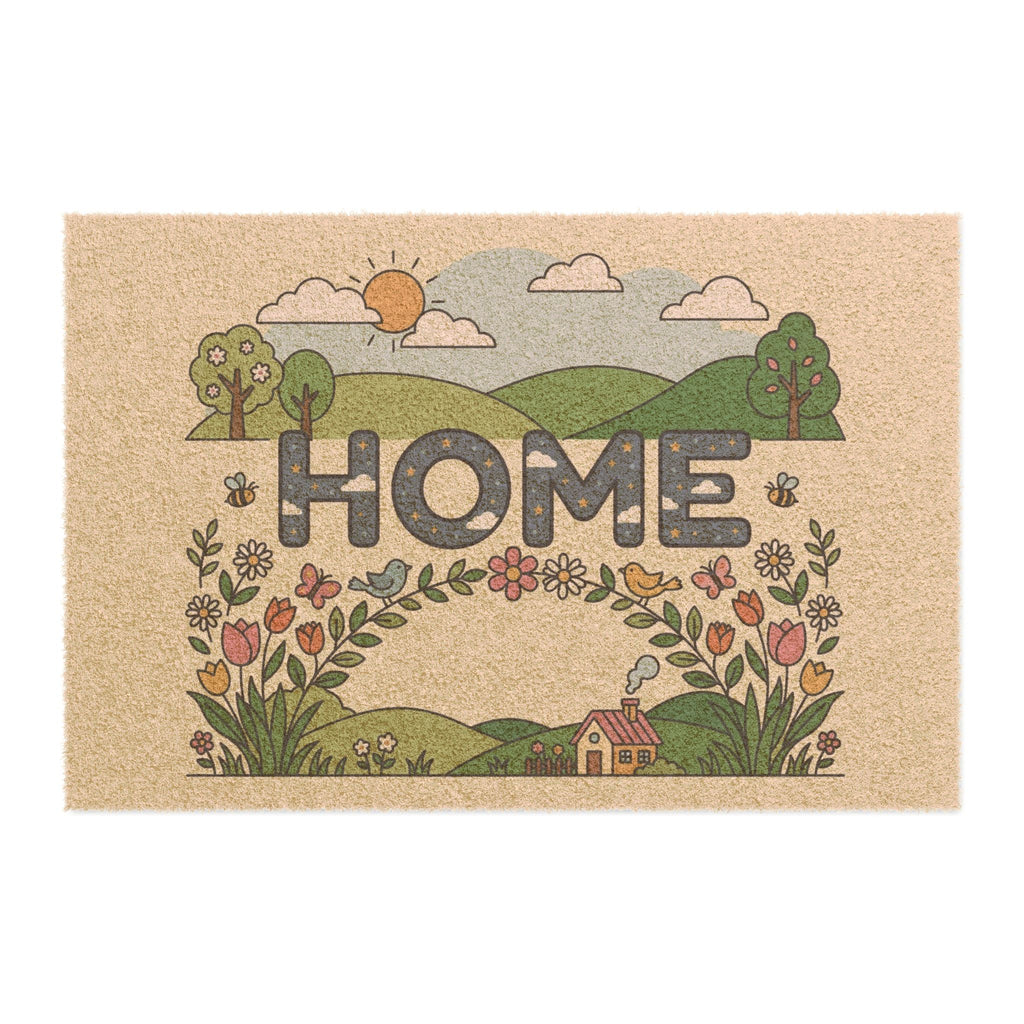 Starry Skies and Spring Blooms Doormat