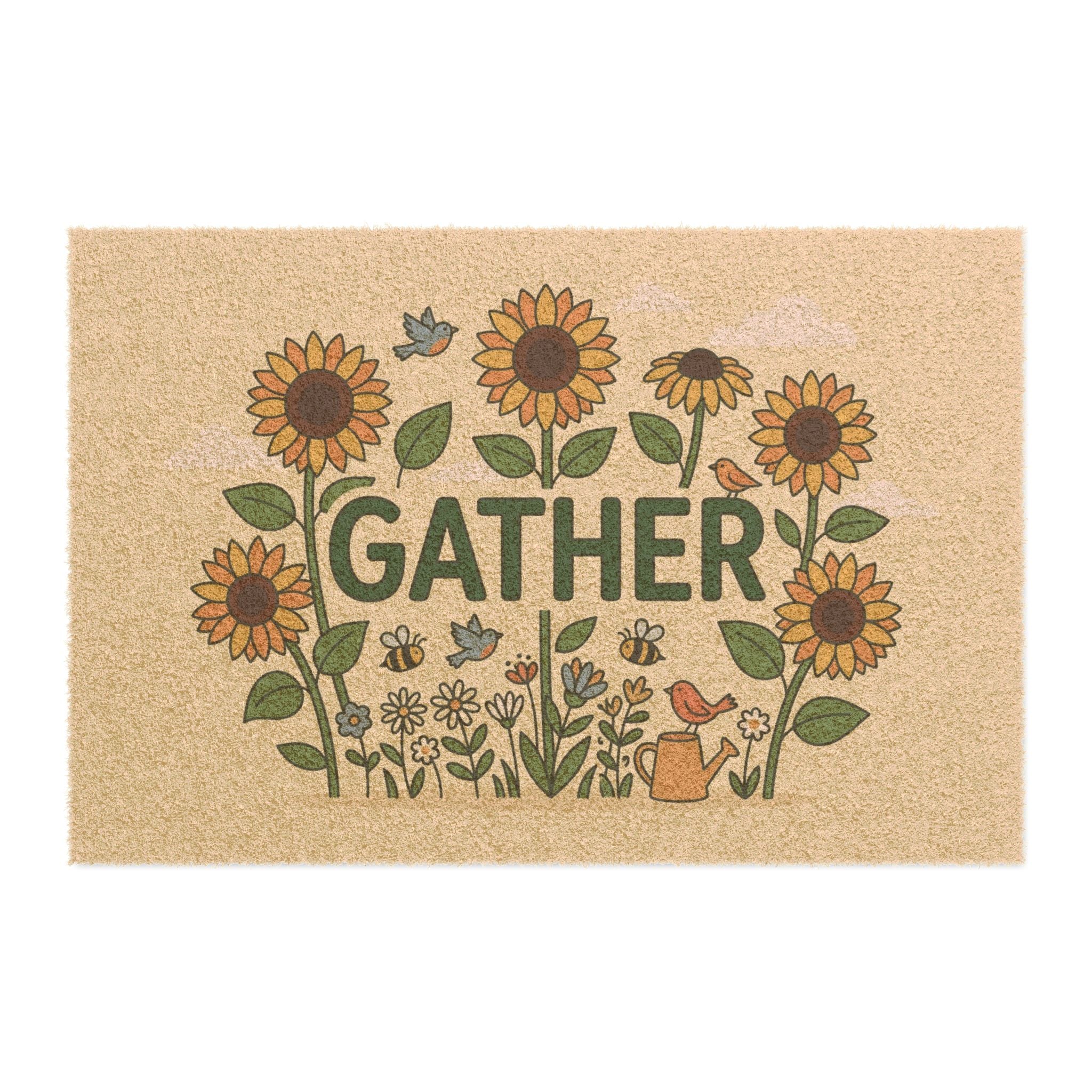 Modern Sunny Sunflowers Gather Art Print