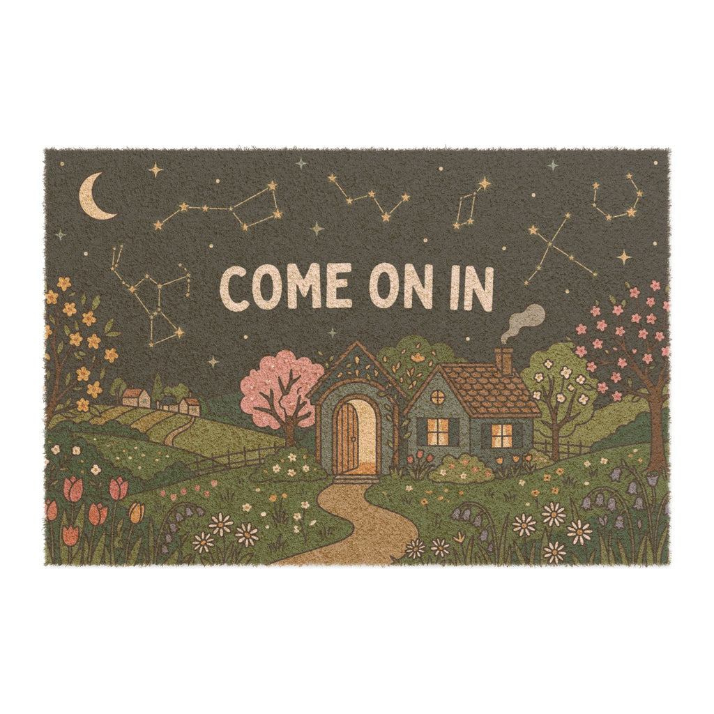 Starlit Spring Cottage Welcome Doormat