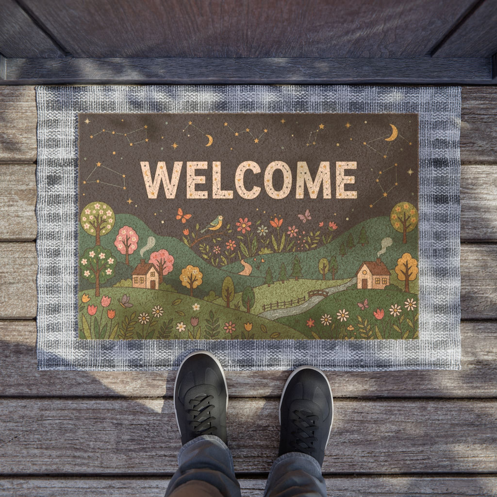 Celestial Spring Meadow Welcome Mat