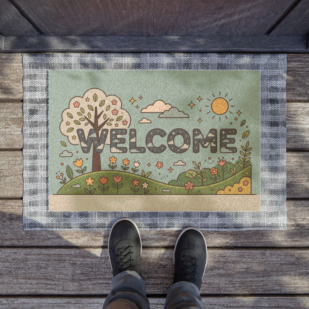 Starry Spring Meadow Welcome Poster