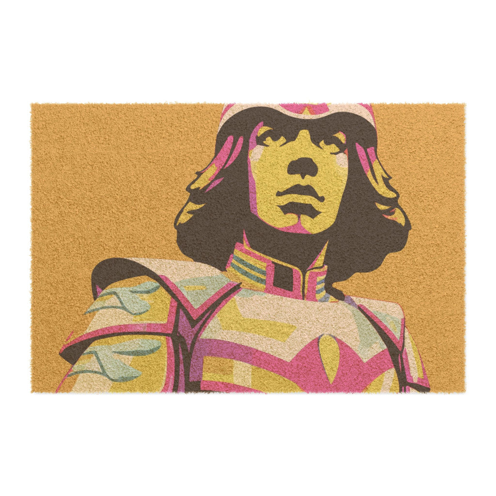 Neon Knight Welcome Mat - Bold Pop Art!