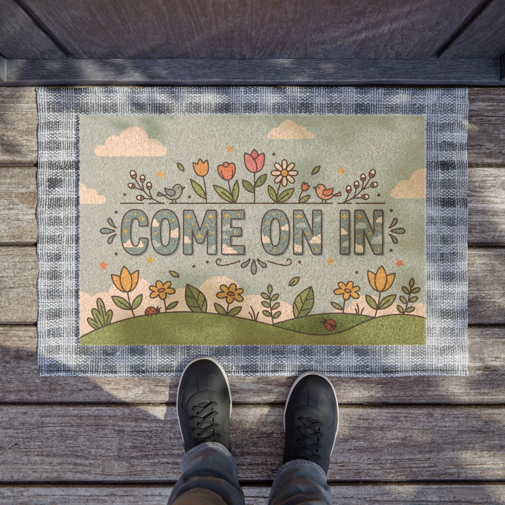 Spring Meadow Come On In Doormat