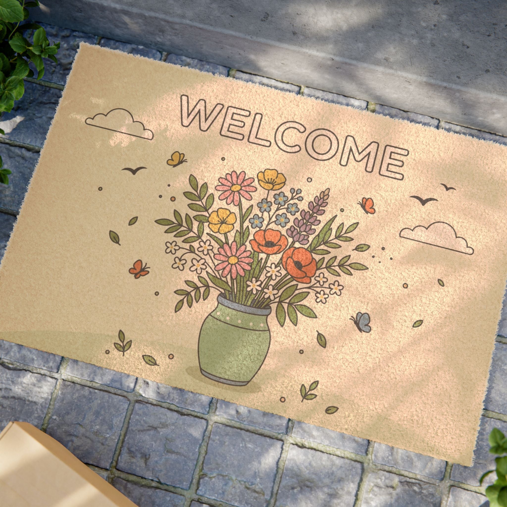Spring Wildflowers Welcome Sign