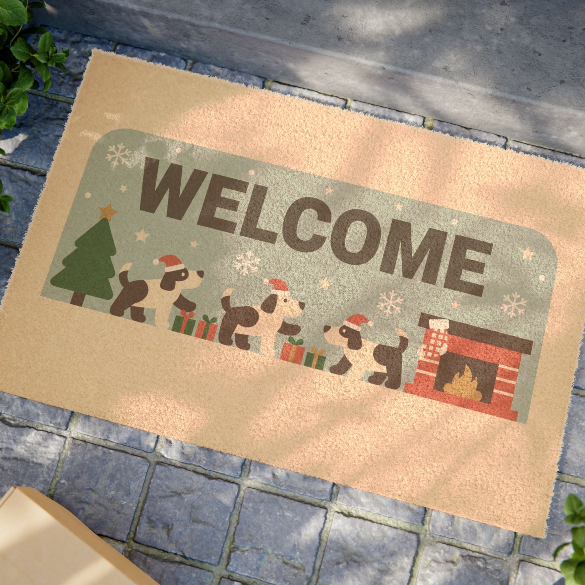 Cozy Christmas Pups Playtime