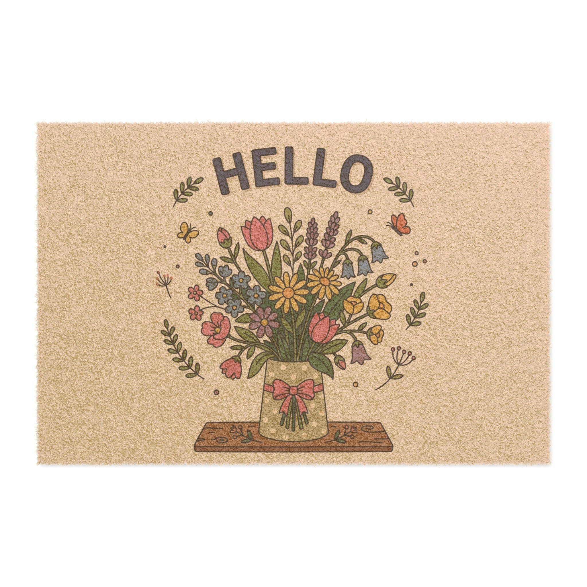 Hello Spring Wildflower Art Print