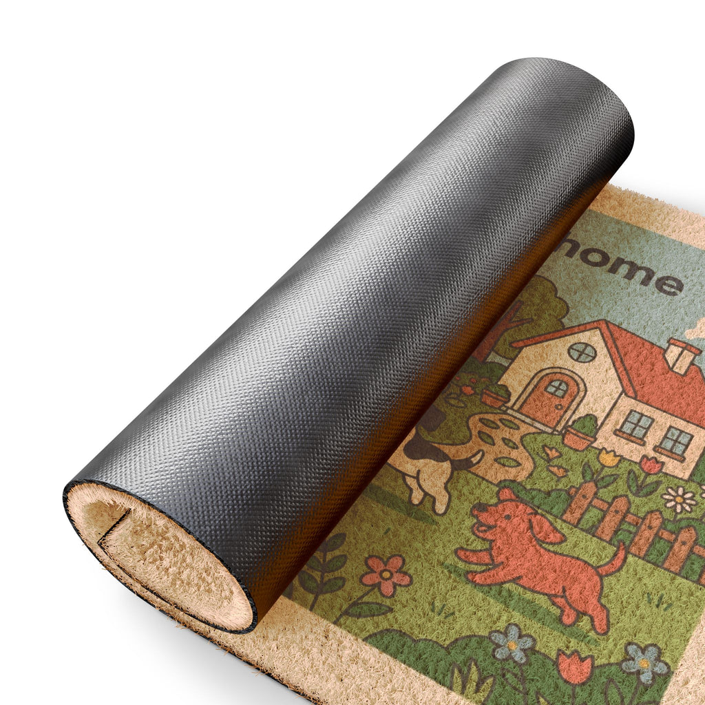 Playful Puppies Garden Welcome Doormat