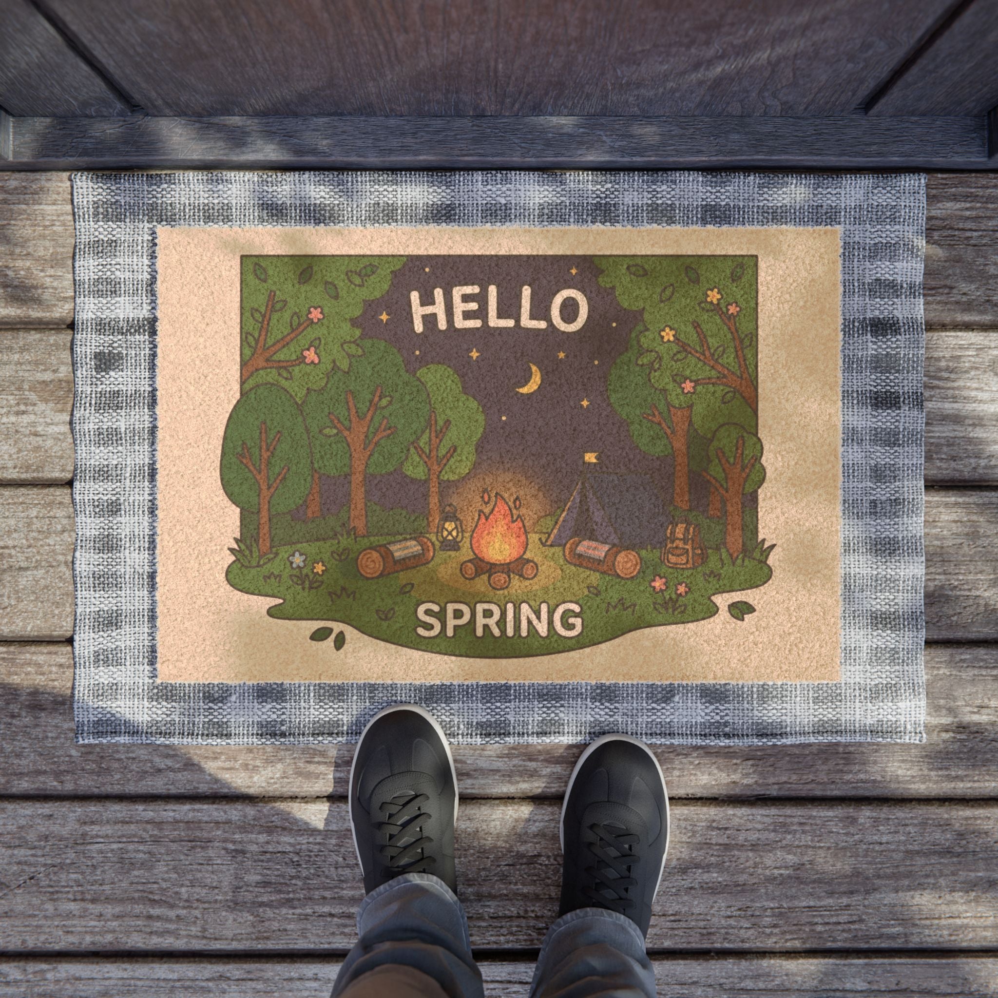 Cozy Spring Campfire Wall Art