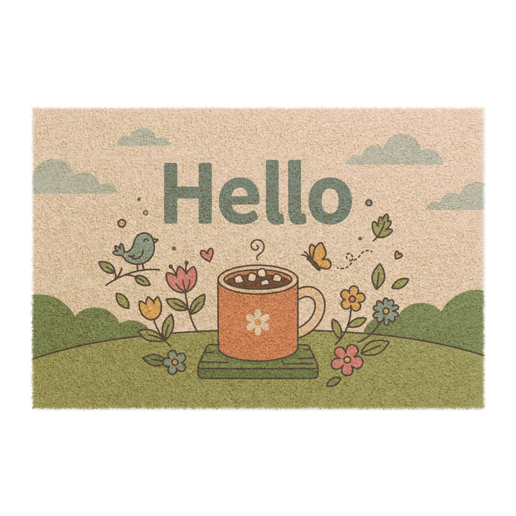 Hello Spring Cocoa Mug Art