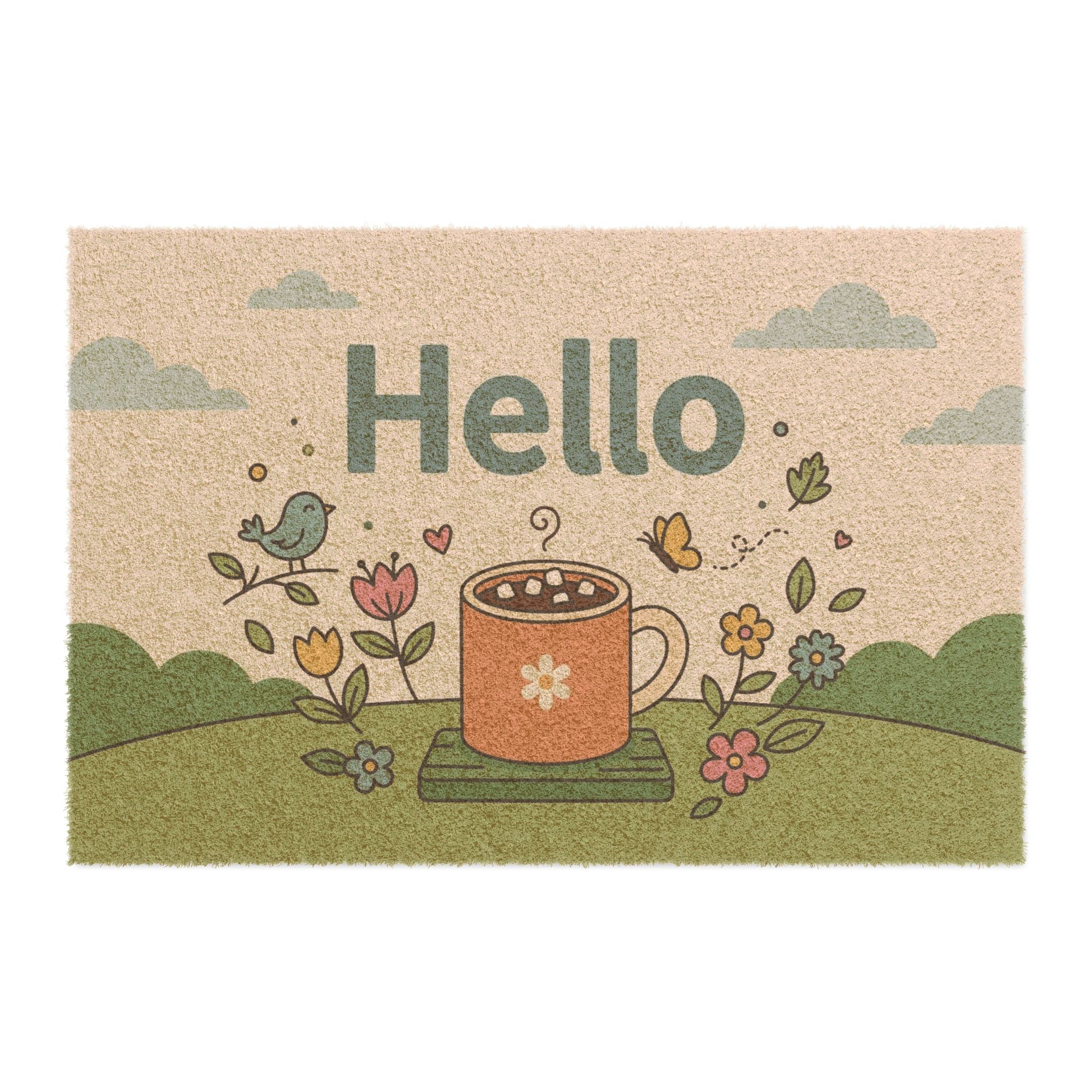 Hello Spring Cocoa Mug Art